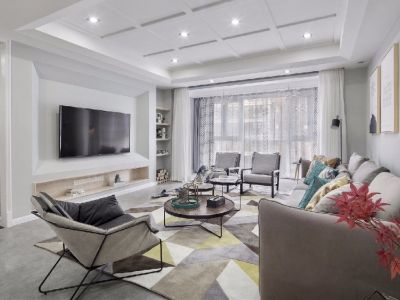 金科·集美嘉悦-108㎡-美式风效果图