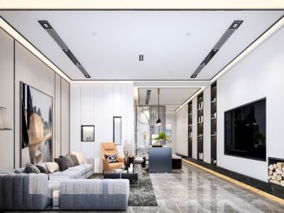 新力云语铂园-182㎡-现代风效果图