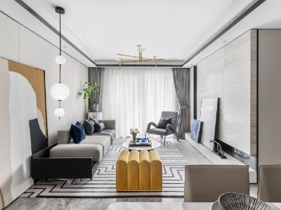 雨润新城玉兰苑-130㎡-中式风效果图