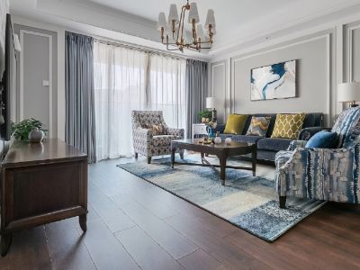 雨润新城紫薇园-110㎡-美式风效果图