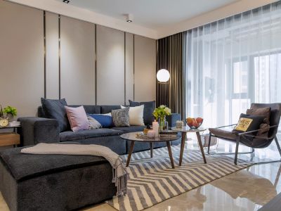 梅苑小区-126㎡-现代风效果图