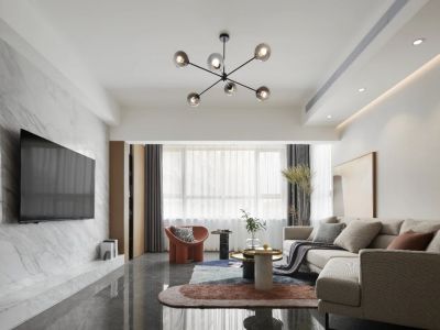 松泰华庭-142㎡-简约风效果图