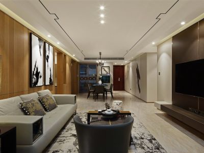 楚曦新城府-145㎡-中式风效果图