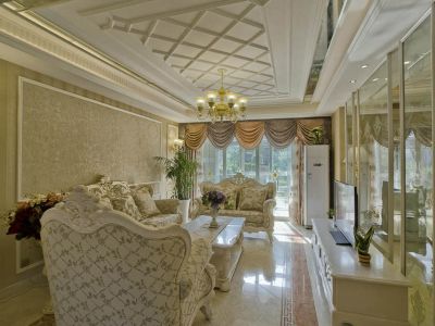 升华翡翠城-143㎡-欧式风效果图