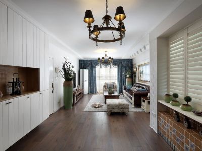 滨湖苑-143㎡-田园风效果图