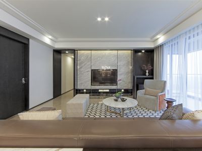 帝苑花园-128㎡-现代风效果图