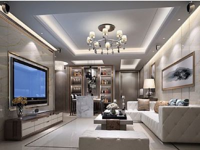 滨海明珠-145㎡-现代风效果图