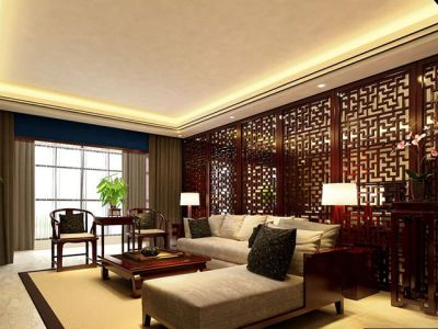 罗曼帝克-145㎡-新中式风效果图