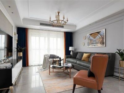 九盛北海-140㎡-轻奢风效果图