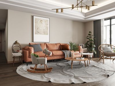 旭日家园-140㎡-北欧风效果图