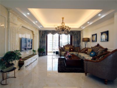 恒大绿洲云湖上郡-115㎡-混搭风效果图