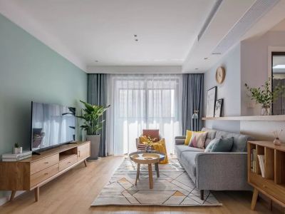 恒大悦龙台-97㎡-北欧风效果图