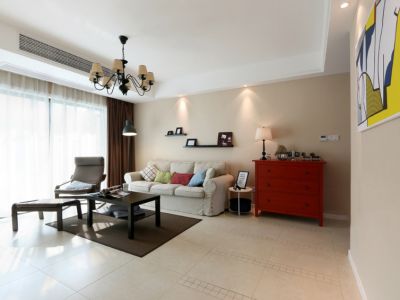 龍居東郡-130㎡-简约风效果图