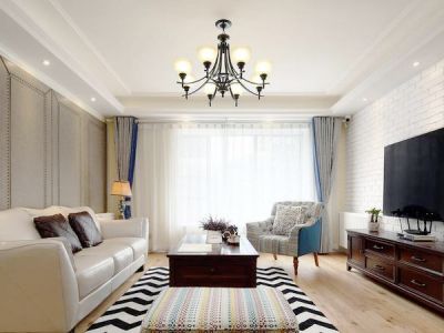 碧桂园中江温泉城-100㎡-美式风效果图