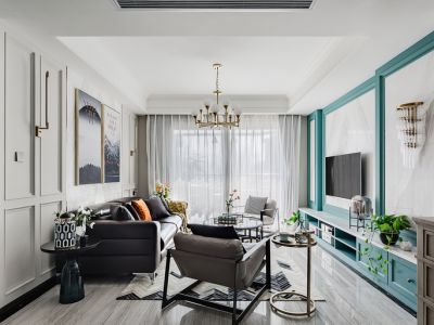 力高君誉城-133㎡-混搭风效果图