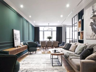 新力睿园-105㎡-现代风效果图