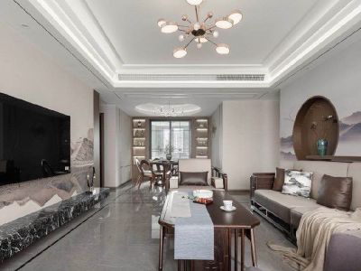 美的新力公园天下-118㎡-中式风效果图