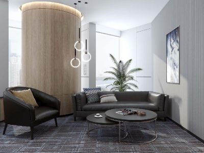 办公室-460㎡-现代风效果图