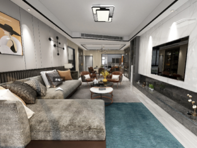 绿地柏仕公馆-118㎡-现代风效果图