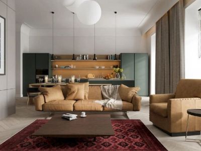 保利梧桐语-132㎡-现代风效果图