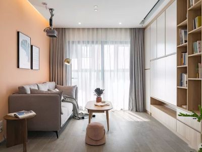 贵都花园北欧风格87平米二居室装修案例