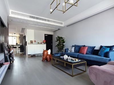 华侨城原岸-125㎡-现代风效果图