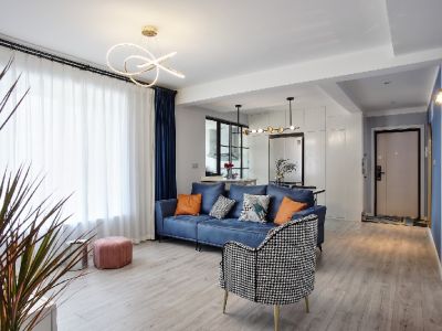 银杏华庭-115㎡-北欧风效果图