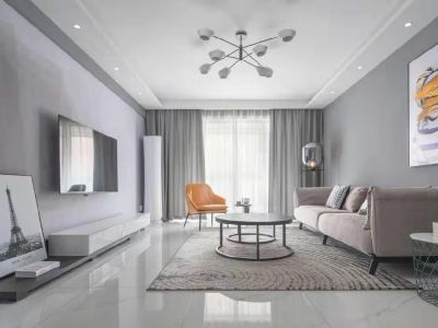 九颂山河时代城-100㎡-现代风效果图