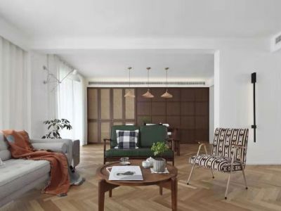 美的花湾城-88㎡-北欧风效果图