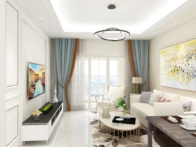 清平乐西郡-89㎡-现代风效果图