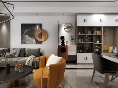 三亚国际传媒中心-89㎡-现代风效果图