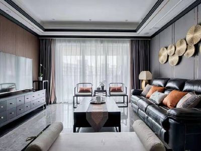 美高东郊紫园-128㎡-中式风效果图