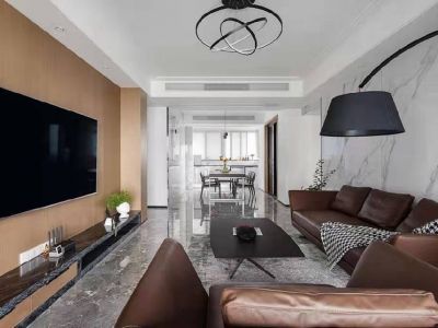 宏泰四季花城-130㎡-现代风效果图