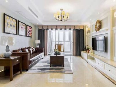 鸿鹏福邸-138㎡-美式风效果图