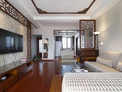 文兴水尚-143㎡-中式风效果图