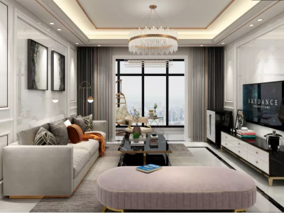 北大华府-120㎡-现代风效果图