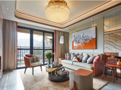 紫竹园-100㎡-欧式风效果图