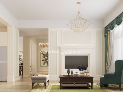 碧桂园莫奈小镇-200㎡-美式风效果图