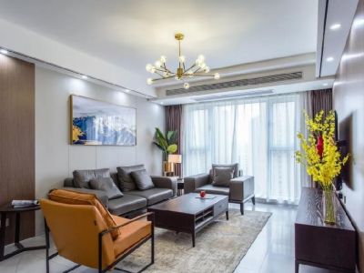 远洋朗郡-129㎡-现代风效果图