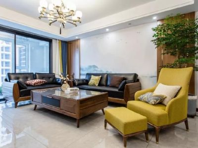 檀香花园-137㎡-美式风效果图