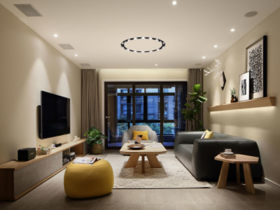 天峦湖-140㎡-现代风效果图