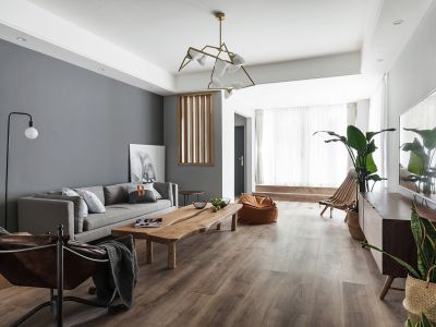 万泰花园-90㎡-现代风效果图