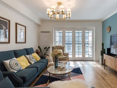 雅居乐花园-100㎡-美式风效果图