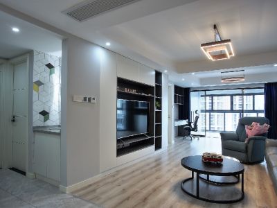 远洋朗郡-133㎡-现代风效果图