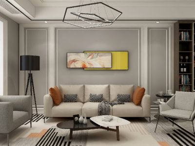 碧桂园天玺现代简约风格134平装修案例