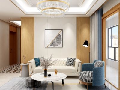 万科首府未来城-113㎡-现代风效果图