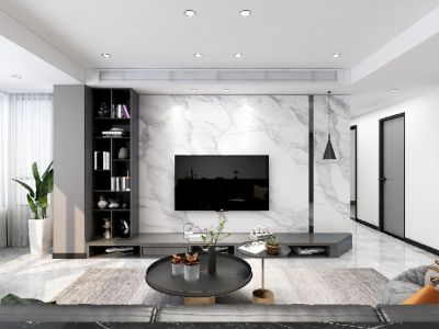 中金时代启城-130㎡-现代风效果图