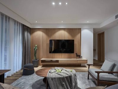 水润年华-120㎡-现代风效果图