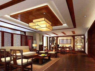 会所-800㎡-中式风效果图