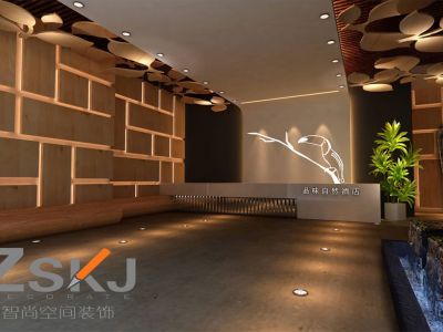 主题酒店-1200㎡-混搭风效果图